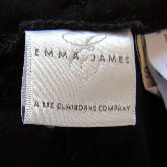 Emma James Women's Black Casual Trousers Pants Flat Front Waistband Size 14 - Picture 5 of 12